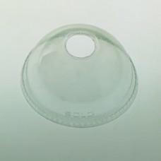 SOLO / DART DLR626 Domed Lid - Clear -  1" Hole  98mm PET